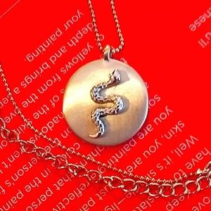 Snake pendant necklace